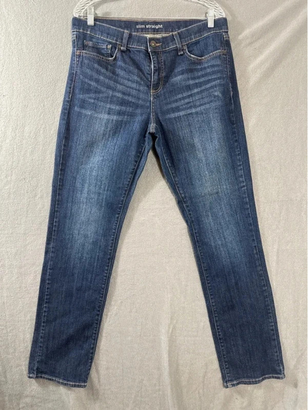 JCP slim straight denim 14/32